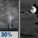 Tuesday Night: Scattered Showers And Thunderstorms then Mostly Cloudy
