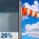 Wednesday: Slight Chance Rain Showers then Mostly Sunny