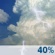 This Afternoon: Scattered showers and thunderstorms. Partly sunny. High near 83, with temperatures falling to around 78 in the afternoon. North wind 5 to 10 mph. Chance of precipitation is 40%. New rainfall amounts less than a tenth of an inch possible. This Afternoon: Scattered Showers And Thunderstorms