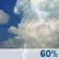 This Afternoon: Showers and thunderstorms likely. Mostly cloudy. High near 82, with temperatures falling to around 78 in the afternoon. South wind around 5 mph. Chance of precipitation is 60%. New rainfall amounts less than a tenth of an inch possible. This Afternoon: Showers And Thunderstorms Likely